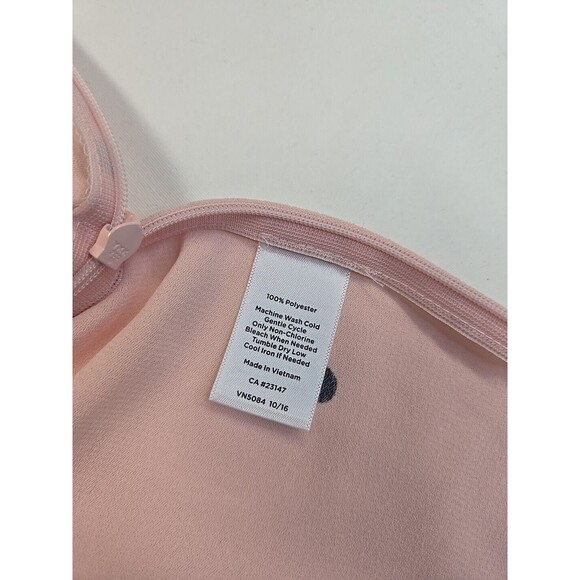 Talbots Women's Size Large Polka Dot Blouse Top Size Pink Black 3/4 Bell Sleeves - Picture 4 of 8